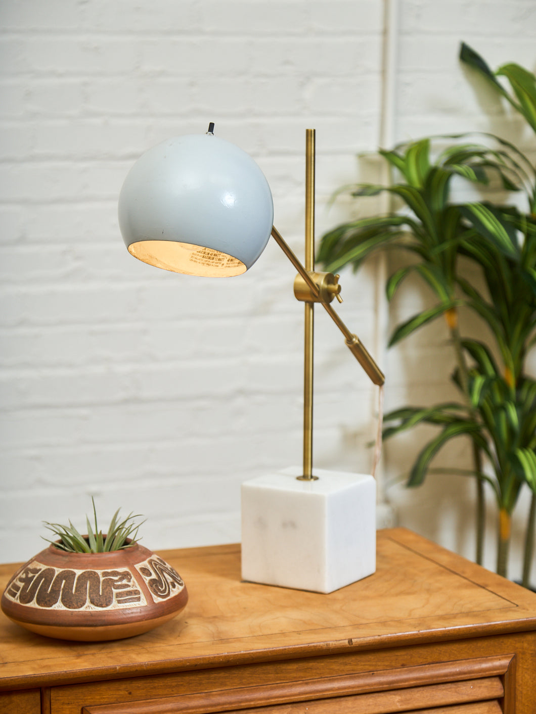 Marble Base Gold Task Lamp
