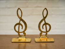 Load image into Gallery viewer, Brass Musical Bookends
