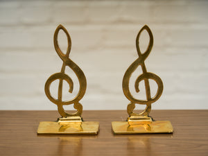 Brass Musical Bookends