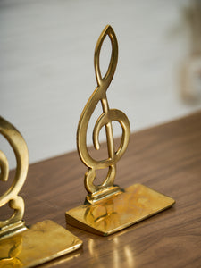 Brass Musical Bookends