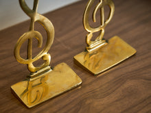 Load image into Gallery viewer, Brass Musical Bookends
