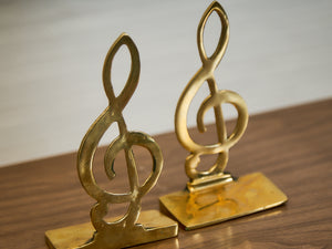 Brass Musical Bookends
