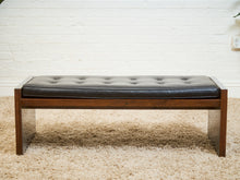 Load image into Gallery viewer, 1970’s Italian Chrome and Rosewood Bench
