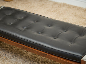 1970’s Italian Chrome and Rosewood Bench