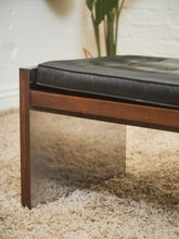 Load image into Gallery viewer, 1970’s Italian Chrome and Rosewood Bench

