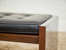 Load image into Gallery viewer, 1970’s Italian Chrome and Rosewood Bench
