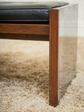 Load image into Gallery viewer, 1970’s Italian Chrome and Rosewood Bench
