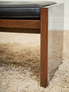 1970’s Italian Chrome and Rosewood Bench