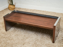 Load image into Gallery viewer, 1970’s Italian Chrome and Rosewood Bench
