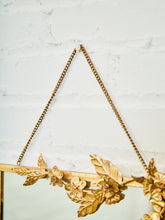Load image into Gallery viewer, Gilt Floral Mirror with Sculptural Botanical Wreath Frame
