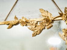 Load image into Gallery viewer, Gilt Floral Mirror with Sculptural Botanical Wreath Frame
