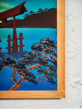 Load image into Gallery viewer, Torii at Sunset Japanese Landscape Silkscreen Print
