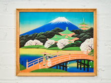 Load image into Gallery viewer, Mount Fuji in Spring Japanese Silkscreen Print
