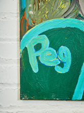 Load image into Gallery viewer, Peg Bold Modern Portrait acrylic Painting Signed
