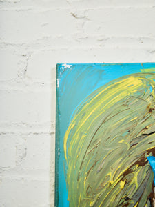 Peg Bold Modern Portrait acrylic Painting Signed