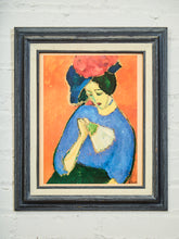 Load image into Gallery viewer, Lady with Fan Print Framed by Gustav Klimt
