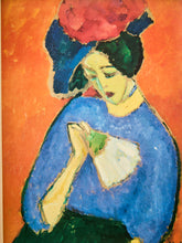 Load image into Gallery viewer, Lady with Fan Print Framed by Gustav Klimt
