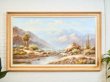 Load image into Gallery viewer, Grand Desert Landscape Oil Painting Oversized 1970s Southwest Scene
