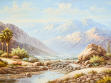 Load image into Gallery viewer, Grand Desert Landscape Oil Painting Oversized 1970s Southwest Scene
