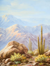 Load image into Gallery viewer, Grand Desert Landscape Oil Painting Oversized 1970s Southwest Scene
