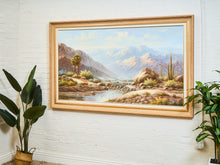 Load image into Gallery viewer, Grand Desert Landscape Oil Painting Oversized 1970s Southwest Scene
