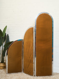 Arthur Umanoff Geometric Folding Privacy Screen by Thaden Metals, USA, 1970s