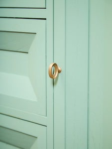 Chocolate Mint Hollywood Regency Dresser