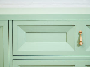 Chocolate Mint Hollywood Regency Dresser