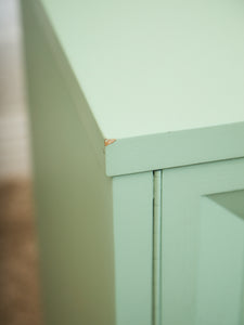 Chocolate Mint Hollywood Regency Dresser