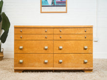 Load image into Gallery viewer, Art Deco 1940’s Birds Eye Maple Dresser
