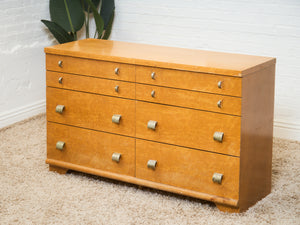 Art Deco 1940’s Birds Eye Maple Dresser