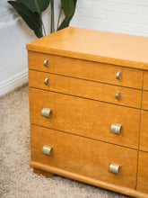 Load image into Gallery viewer, Art Deco 1940’s Birds Eye Maple Dresser
