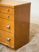 Load image into Gallery viewer, Art Deco 1940’s Birds Eye Maple Dresser
