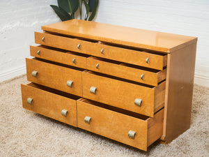 Art Deco 1940’s Birds Eye Maple Dresser