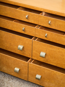 Art Deco 1940’s Birds Eye Maple Dresser