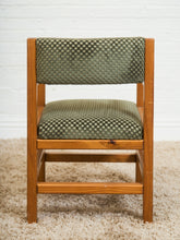 Load image into Gallery viewer, Olive Green Checker Vintage Armchair
