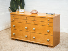Load image into Gallery viewer, Art Deco 1940’s Birds Eye Maple Dresser
