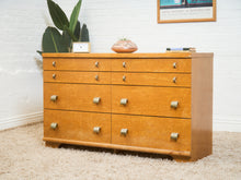 Load image into Gallery viewer, Art Deco 1940’s Birds Eye Maple Dresser
