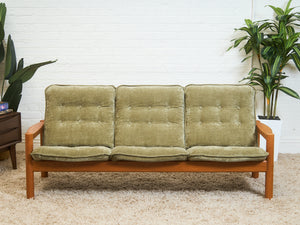 Danish Domino Mobler Teak Sofa newly upholstered