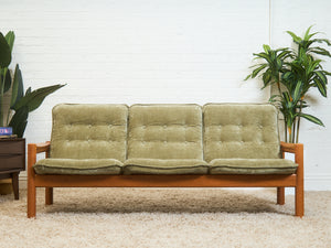 Danish Domino Mobler Teak Sofa newly upholstered