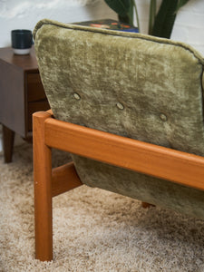Danish Domino Mobler Teak Sofa newly upholstered