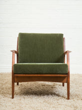 Load image into Gallery viewer, Mid Century Danish Modern Ib Kofod Larsen for Selig Walnut Lounge Chair
