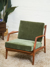 Load image into Gallery viewer, Mid Century Danish Modern Ib Kofod Larsen for Selig Walnut Lounge Chair
