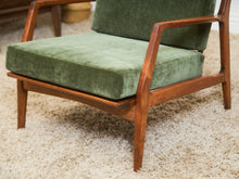 Load image into Gallery viewer, Mid Century Danish Modern Ib Kofod Larsen for Selig Walnut Lounge Chair
