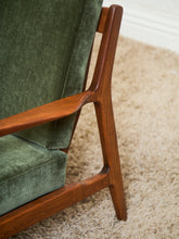Load image into Gallery viewer, Mid Century Danish Modern Ib Kofod Larsen for Selig Walnut Lounge Chair
