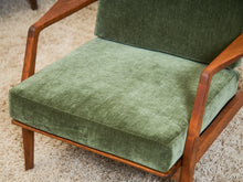 Load image into Gallery viewer, Mid Century Danish Modern Ib Kofod Larsen for Selig Walnut Lounge Chair
