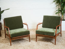 Load image into Gallery viewer, Mid Century Danish Modern Ib Kofod Larsen for Selig Walnut Lounge Chair
