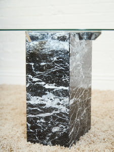 Marble And Chrome Italian Coffee Table