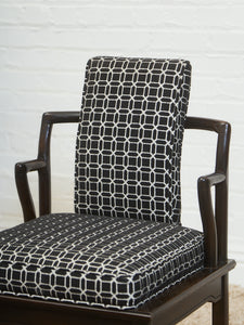 Geometric Monte Verde Young Hollywood Regency Pair of Chairs