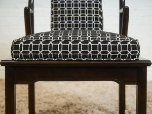 Geometric Monte Verde Young Hollywood Regency Pair of Chairs